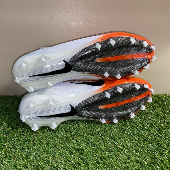 Nike Vapor Untouchable 3 White Orange Football Cleats AO3021-118 Mens 12.5 NEW - Picture 6 of 10